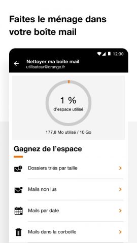 Mail Orange — Messagerie email для Android — скриншот 4