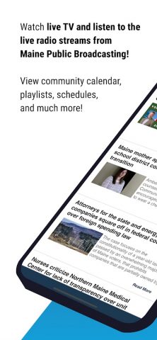 Maine Public Broadcasting App для Android — скриншот 1