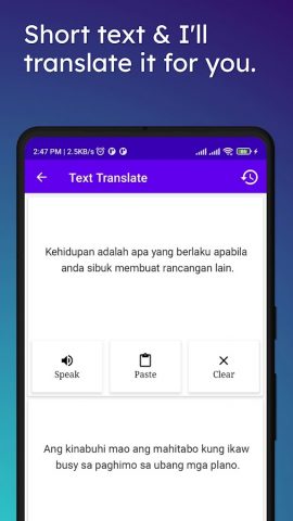 Malay To Tagalog Translator для Android — скриншот 3