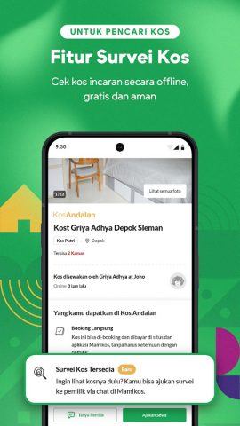 Mamikos-Cari & Sewa Kos Mudah для Android — скриншот 3