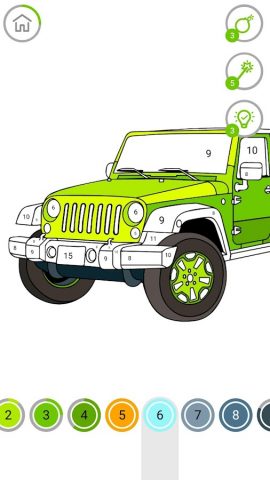 Машины Раскраски по Номерам для Android — скриншот 5
