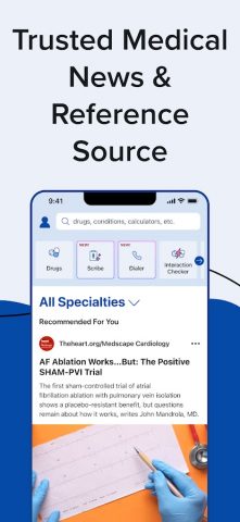 Medscape для Android — скриншот 1