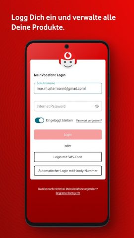 MeinVodafone для Android — скриншот 2