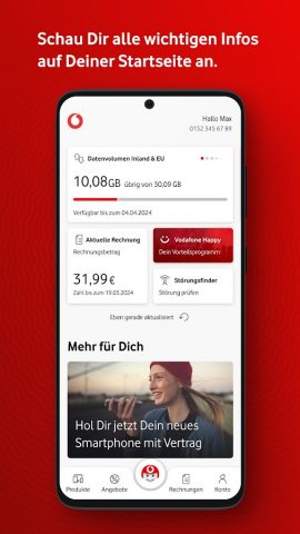 MeinVodafone для Android — скриншот 4