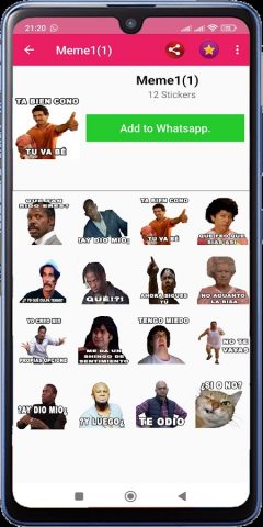 Memes Con Frases Stickers для Android — скриншот 5
