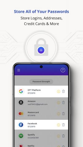 Менеджер паролей для Android — скриншот 2