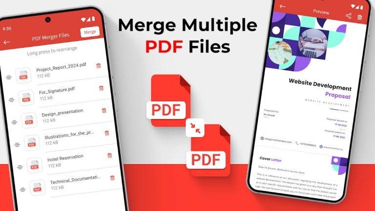 Merge Multiple PDF Files для Android — скриншот 1