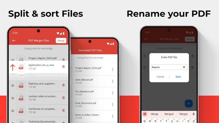 Merge Multiple PDF Files для Android — скриншот 2