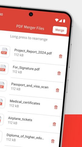 Merge Multiple PDF Files для Android — скриншот 4