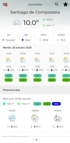 MeteoGalicia для Android — скриншот 4