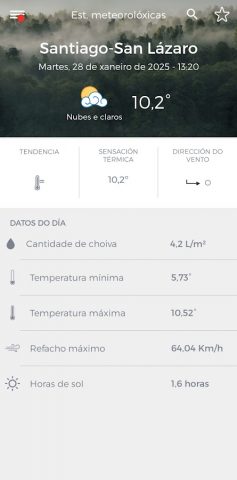 MeteoGalicia для Android — скриншот 5
