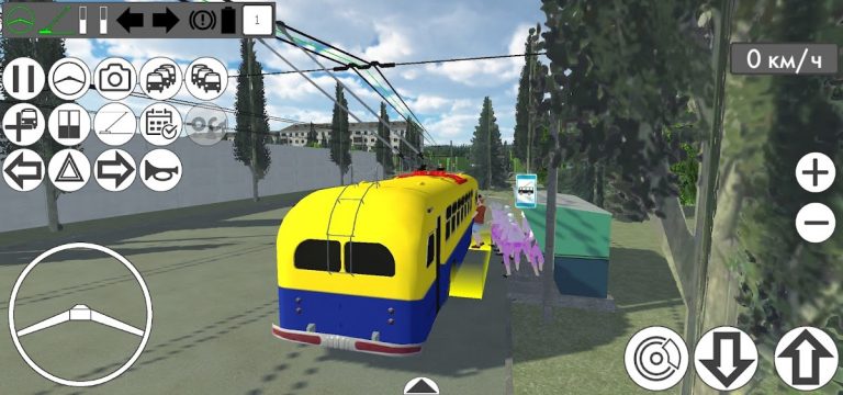 Micro-Trolleybus Simulator для Android — скриншот 1