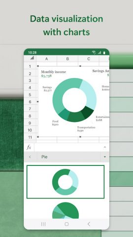 Microsoft Excel для Android — скриншот 4