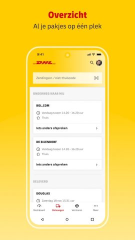 Mijn DHL для Android — скриншот 2