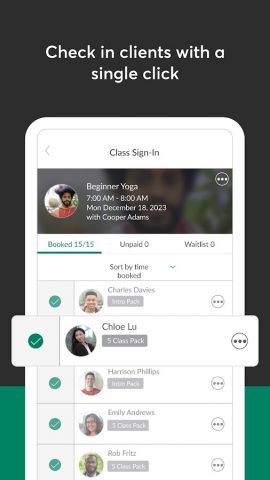 Mindbody Business для Android — скриншот 3