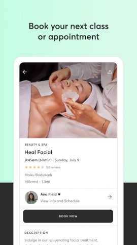 Mindbody: Fitness & Wellness для Android — скриншот 4