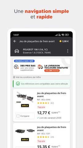 Mister Auto — Pièces auto для Android — скриншот 4