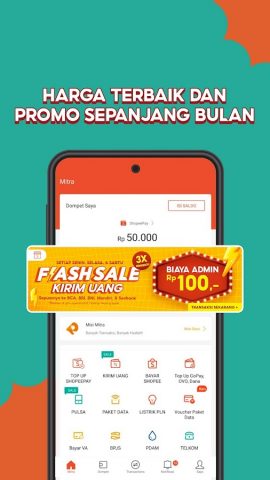 Mitra Shopee: Kirim Uang, PPOB для Android — скриншот 2