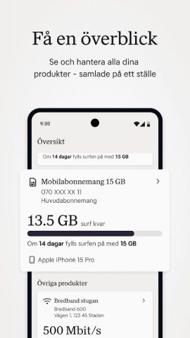 Mitt Tele2 для Android — скриншот 3
