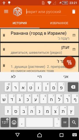 Мобильный словарь ИРИС для Android — скриншот 1