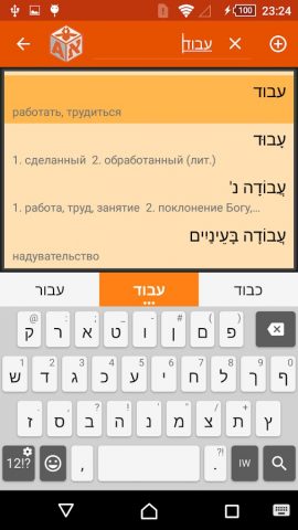Мобильный словарь ИРИС для Android — скриншот 5