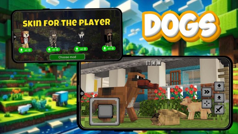 Мод Dogs для Minecraft PE для Android — скриншот 1