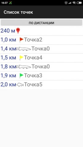 Мои рыбные места GPS для Android — скриншот 2