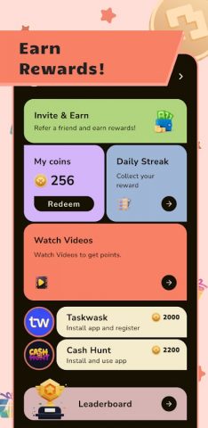 MoneyX -Earn Money&Gift Cards для Android — скриншот 1