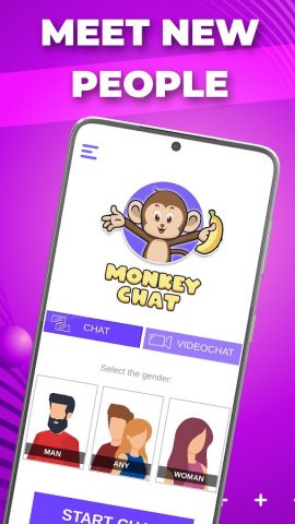 Monkey Chat — Live VideoChat для Android — скриншот 2