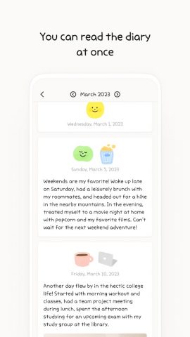 Moodie — Mood Diary With Lock для Android — скриншот 4