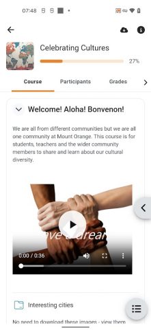 Moodle для Android — скриншот 2