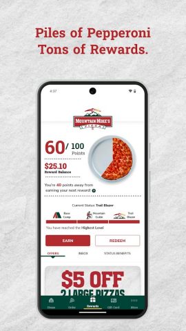 Mountain Mike’s Pizza для Android — скриншот 3
