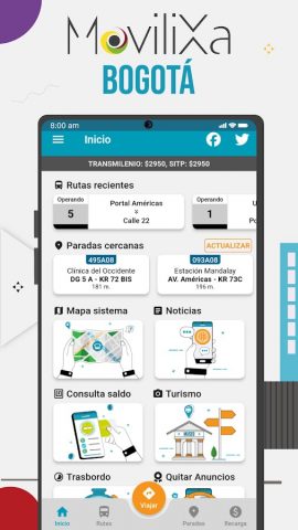MoviliXa Bogotá | TransmiSitp для Android — скриншот 1