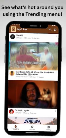 Mp3Paw — Music Downloader для Android — скриншот 1