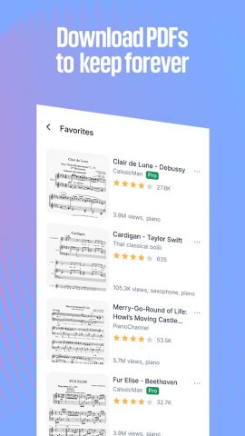 MuseScore: Music Chords & Tabs для Android — скриншот 3