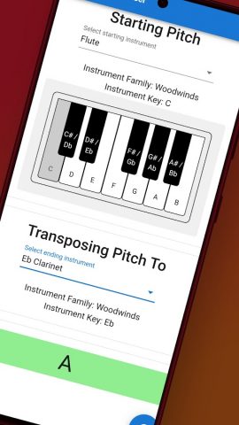 Music Note Transposer для Android — скриншот 2