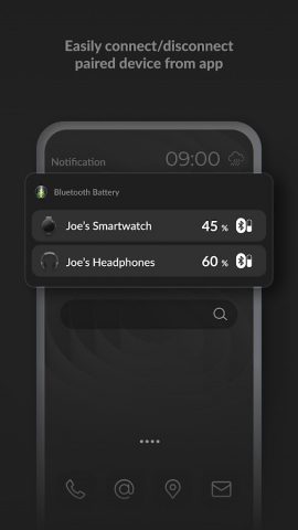 My Bluetooth Battery Levels для Android — скриншот 5