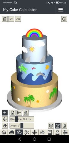 My Cake Calculator для Android — скриншот 2