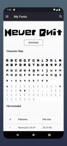 My Fonts — Install Font для Android — скриншот 2