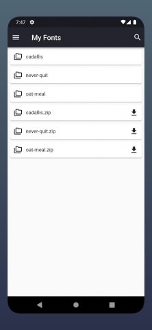 My Fonts — Install Font для Android — скриншот 3