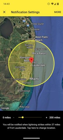 My Lightning Tracker & Alerts для Android — скриншот 3