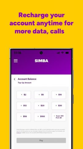 My SIMBA для Android — скриншот 3