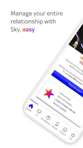 My Sky | TV, Broadband, Mobile для Android — скриншот 1