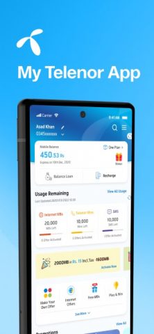 My Telenor для Android — скриншот 1