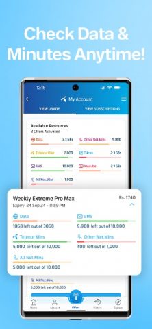 My Telenor для Android — скриншот 3