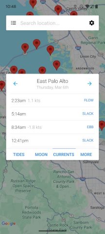 My Tide Times — Tables & Chart для Android — скриншот 3