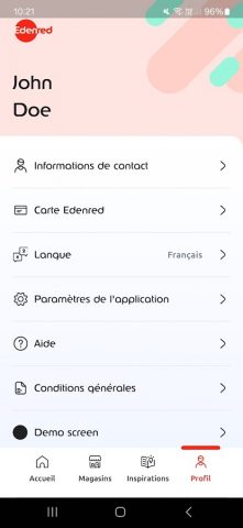 MyEdenred Belgium для Android — скриншот 4