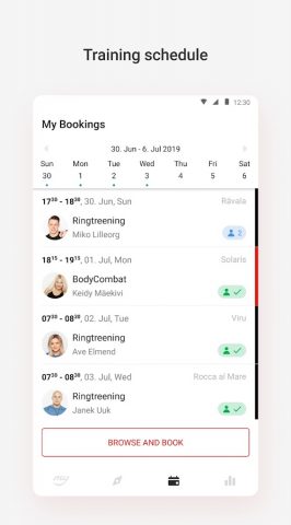 MyFitness для Android — скриншот 2