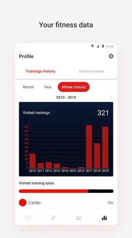MyFitness для Android — скриншот 5
