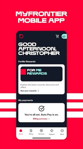 MyFrontier для Android — скриншот 1